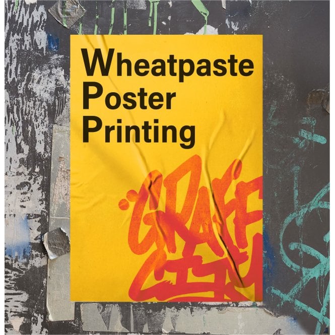 Custom Blue Back Poster Printing - Print Your Own Design!