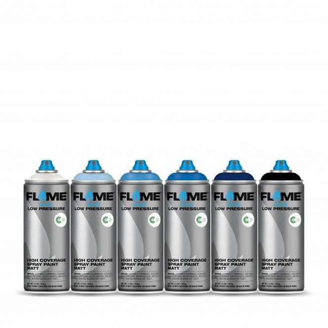 Flame Blue Spray Paint - Blue Bundle
