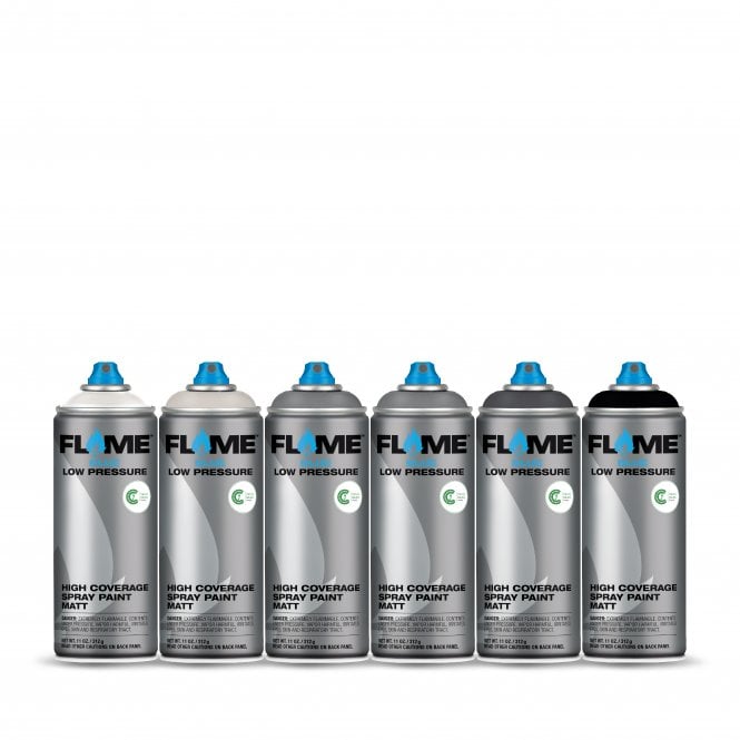 Flame Blue Spray Paint - Grey Bundle