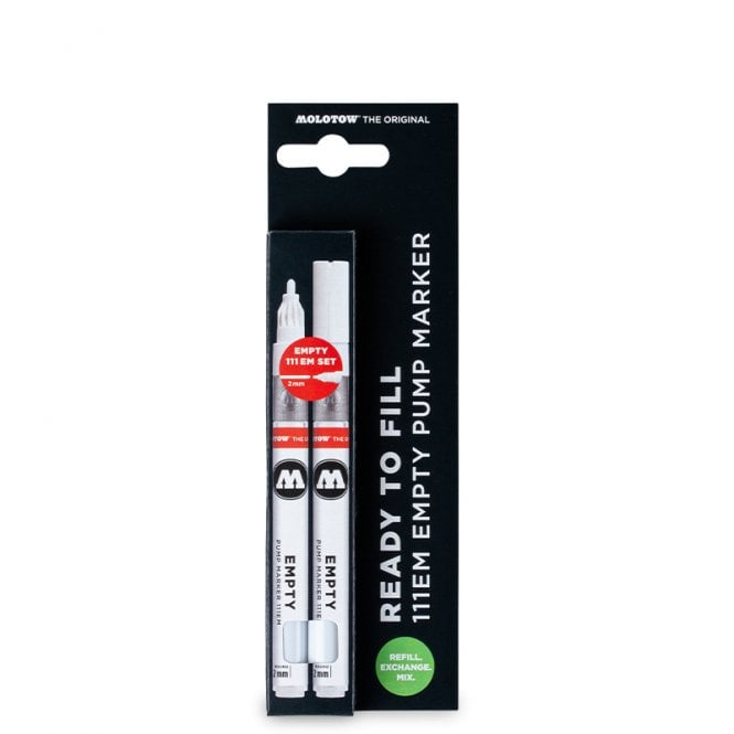 Molotow 111 Empty Marker x2 with Refill Extension