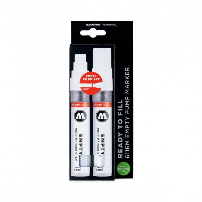 Molotow 611EM Marker Set - 2x Markers & Refill Extensions