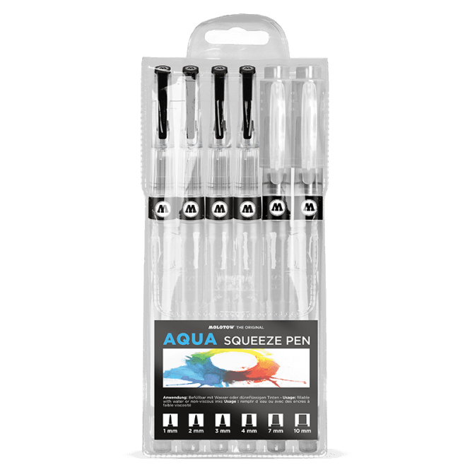Molotow Aqua Squeeze Pen Basic Set 2 (6)