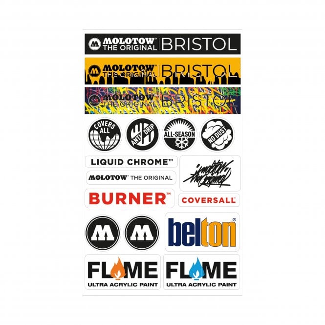 Molotow Bristol Sticker Pack