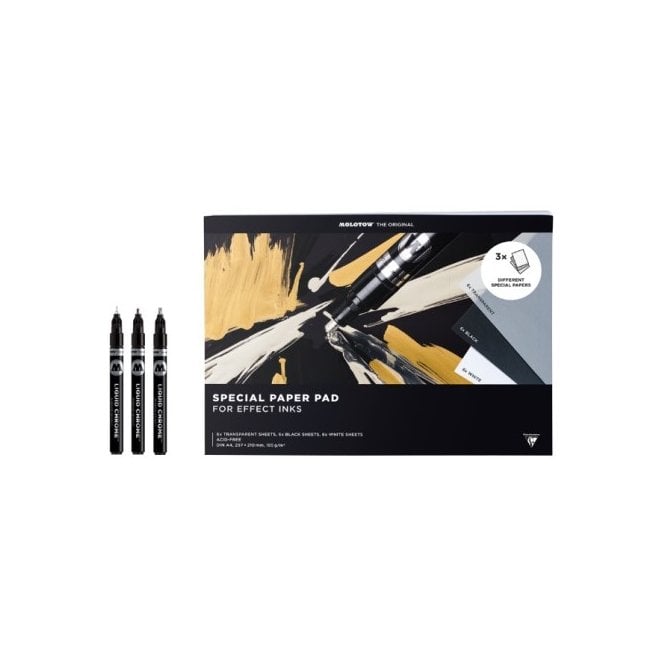 Molotow Liquid Chrome Marker Pad Bundle