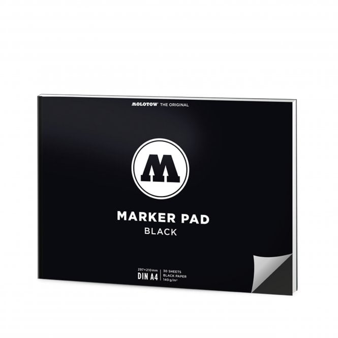 Molotow Marker Pad - Black - A4 Landscape