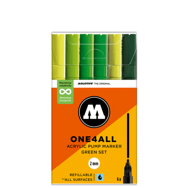 One4All 127HS Green - Set 2mm Round Tip (6)