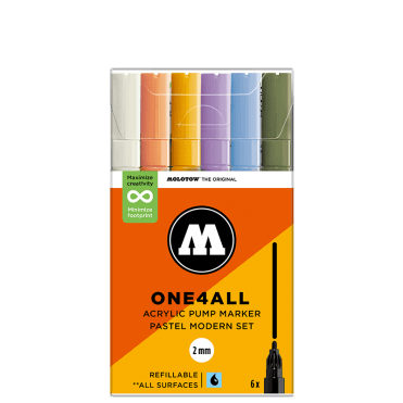 One4All 127HS Pastel Modern Set - 2mm Round Tip (6)