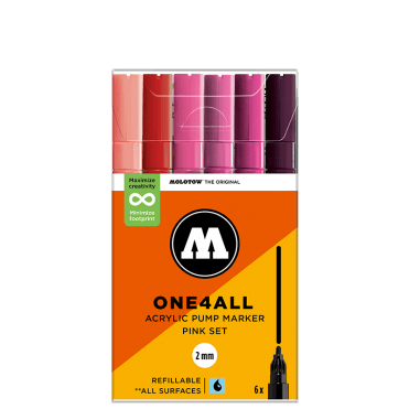 One4All 127HS Pink Set - 2mm Round Tip (6)