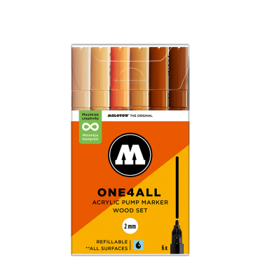 One4All 127HS Wood Set - 2mm Round Tip (6)