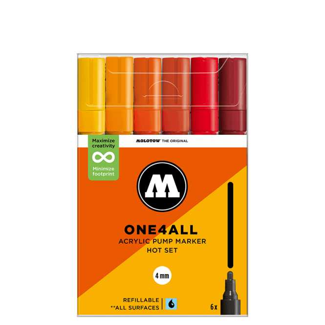 Molotow One4All 227HS Hot Set - 4mm Round (6)