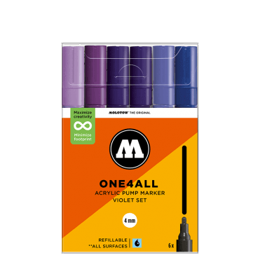 One4All 227HS Violet Set - 4mm Round (6)