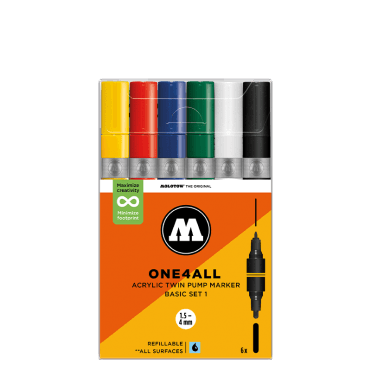 One4All Acrylic Twin Pump Marker Basic Set 1 (6)