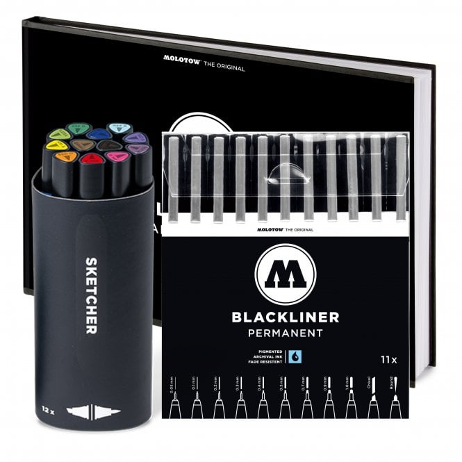 Molotow Sketcher Twin Markers Blackbook Pack 2