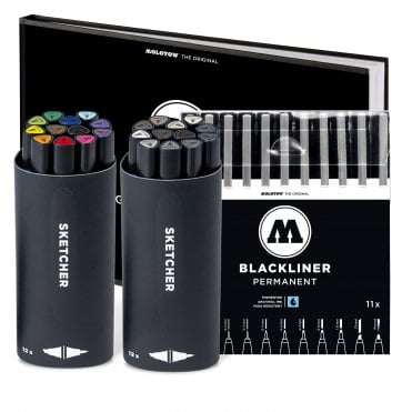 Sketcher Twin Markers Blackbook Pack 3