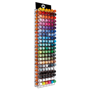 Spray Paint Rack Filled (132 Cans)