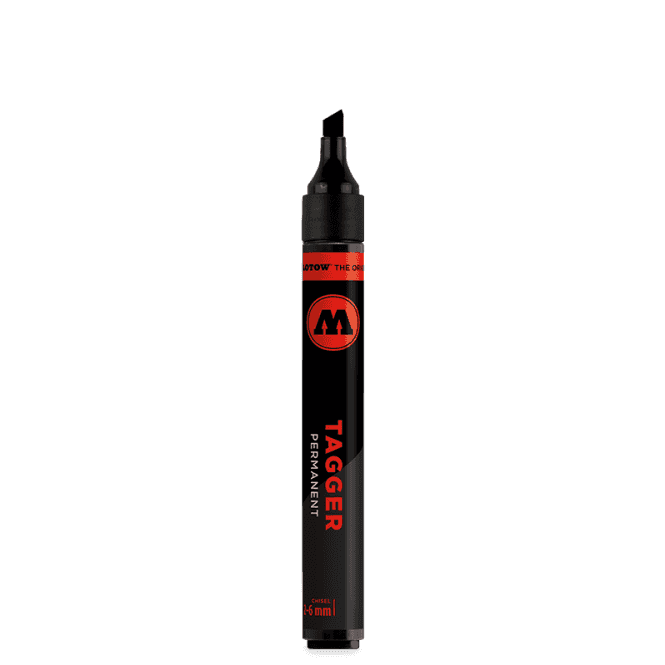 Molotow Tagger Marker 2-6mm Chisel Black